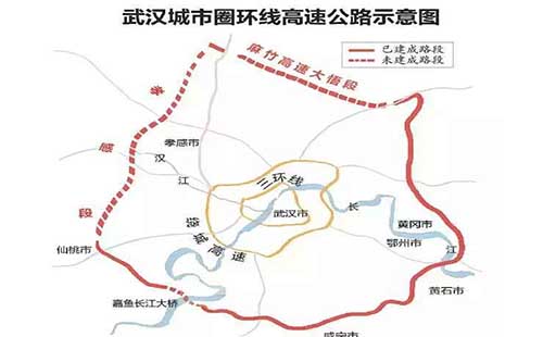 武漢城市圈環線高速公路孝感南段即將開通