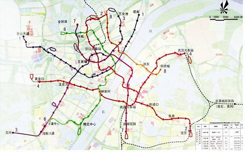  武漢8號線二期開通時間  預計在2020年建成