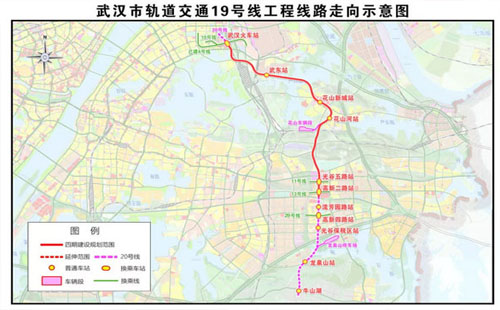 武漢19號線的具體站點(diǎn) 武漢19號線地鐵最新消息