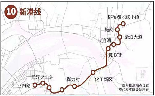 武漢陽邏新港線站點最新消息（站點規劃圖）