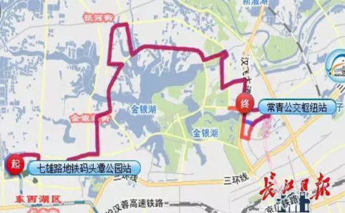 金銀湖環湖中路道路施工 7條公交改線