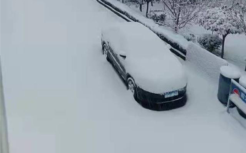 今晚武漢北部雨夾雪轉中到大雪1.27