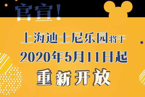 上海迪士尼什么時候恢復開放 2020年5月11日開放