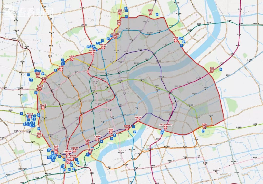 2021上海外牌限行時間和路段 (高架+內環地面)